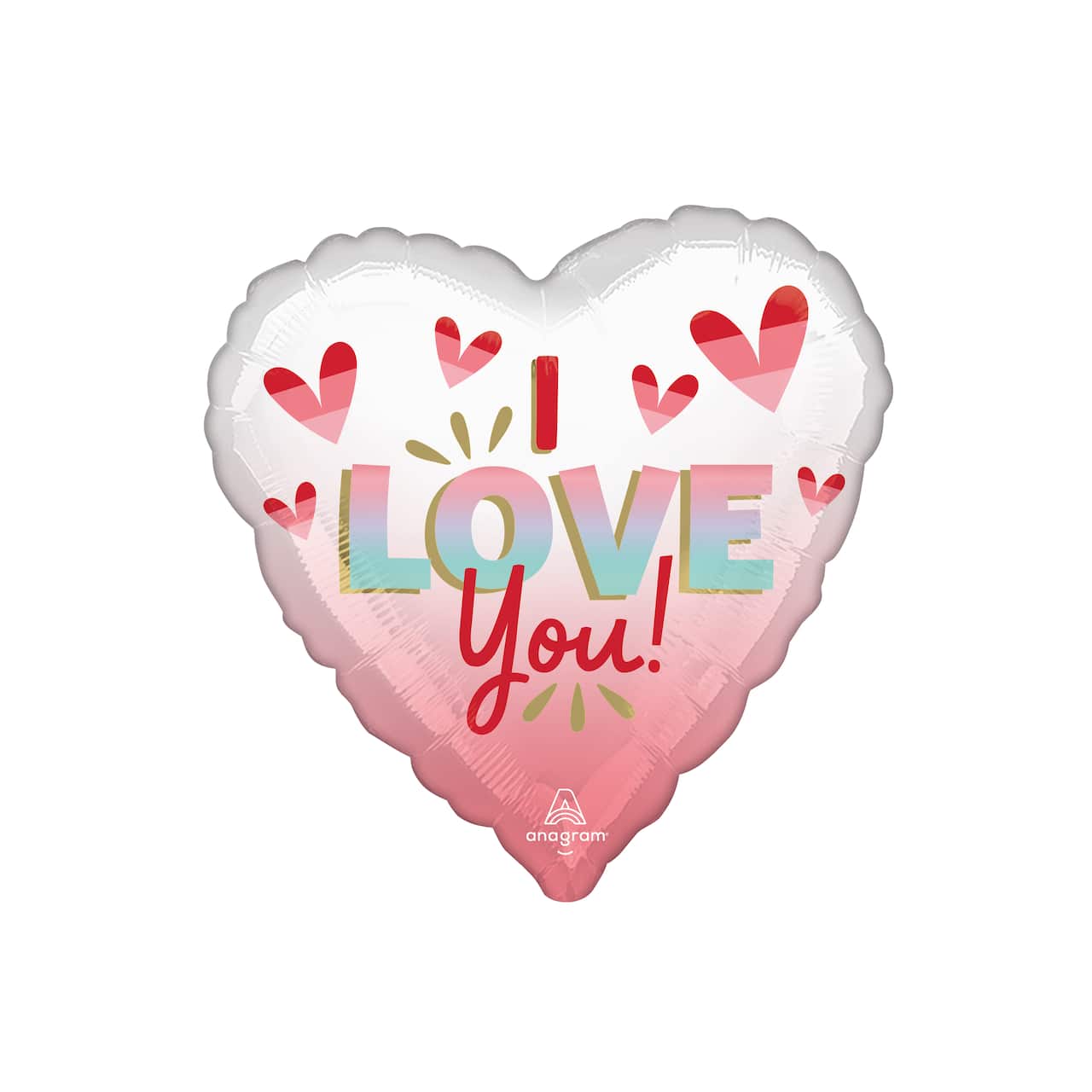 17" I Love You Heart Foil Balloon